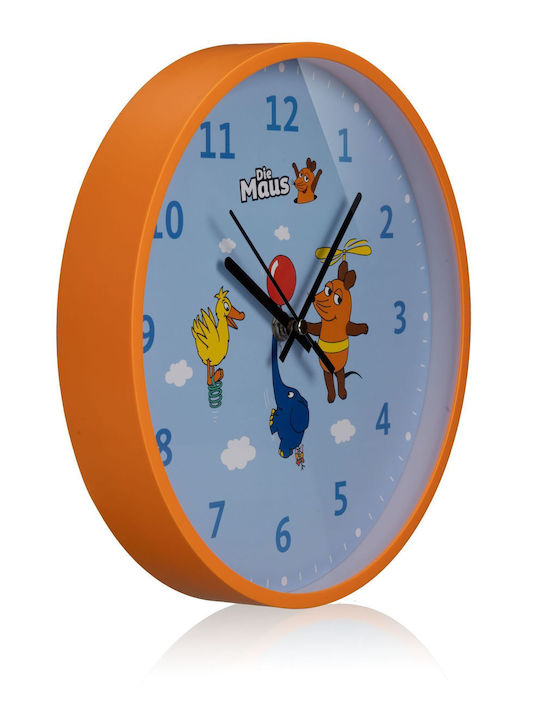 Diemaus Wall Clock Kids Mouse Elephant & Duck