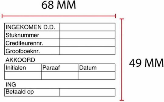 Colop Ορθογώνια Σφραγίδα Αυτόματη "Κειμένου" σε Ελληνική Γλώσσα και Μπλε Μελάνι
