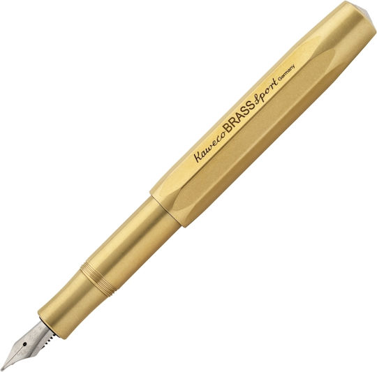 Kaweco Brass Pen-store Set 1 Πένα Στυλό Θήκη Bb Extra Broad