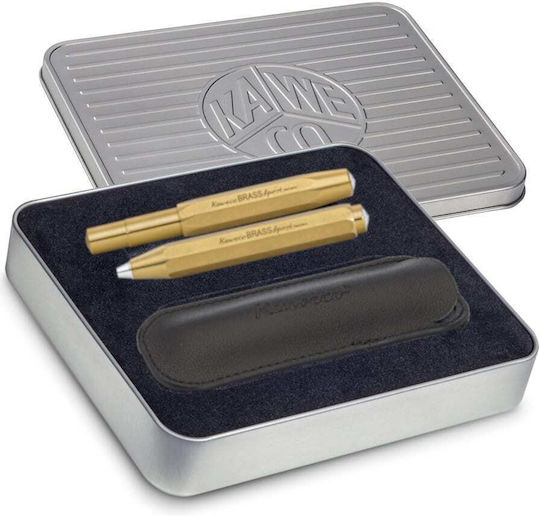 Kaweco Brass Pen Set 1 Quill Pen Case M Medium