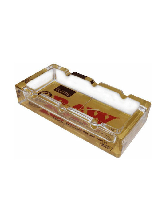 Raw Classic Pack Glass Ashtray Τασάκι Raw 15,5x8cm
