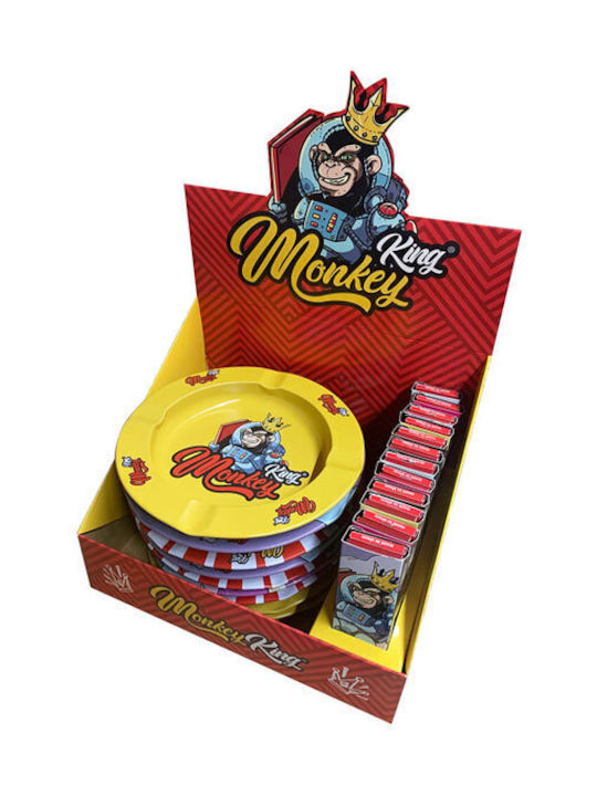 Monkey King Χαρτάκια Classic King Size Slim Τζιβάνα & Μεταλλικό Τασάκι Yellow Monkey King Χαρτάκια Classic King Size Slim Τζιβάνα & Μεταλλικό Τασάκι Yellow