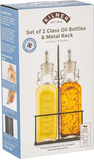 KIlner Σετ Λαδόξιδο Γυάλινο με Ροή 300ml