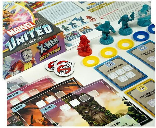 Game Expansion Marvel United: X-Men Gold Team (PL) for 1-6 Players 14+ Years Old (PL) Portal Games