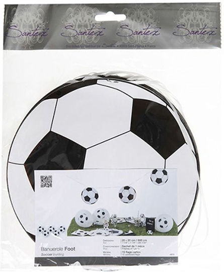 Party Garland Football Ball Santex 20cmx6m 15 Pieces 474859001