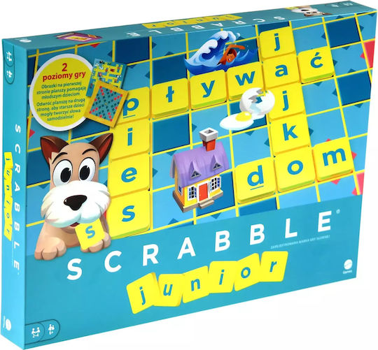 Настолна игра Scrabble Junior за 2-4 играчи 6+ години (EN) Mattel