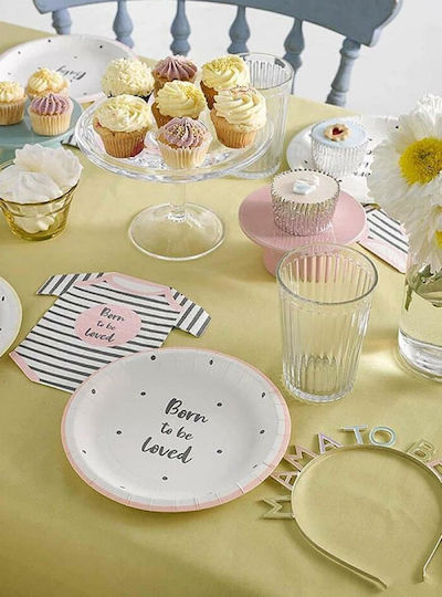 Talking Party Napkin Born To Be Loved Pink