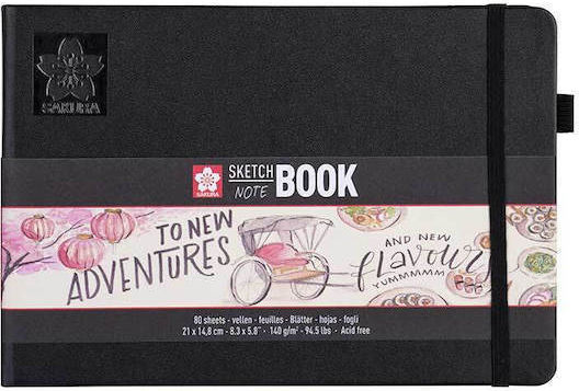 Notebook Sketchbook Sakura White Paper 9 x 14 Cm