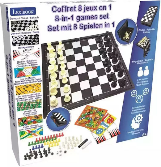 Настолна игра 8 in 1 Games за 2+ играчи 8+ години Lexibook