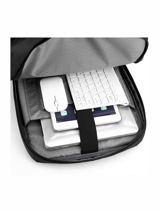 Forecast Waterproof Laptop Backpack for 15.6" Laptop with USB Port in Black Color 2109-mayro
