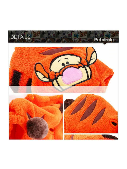 Tiger Full Body Clothing for Dogs in Orange Colour XXSmall