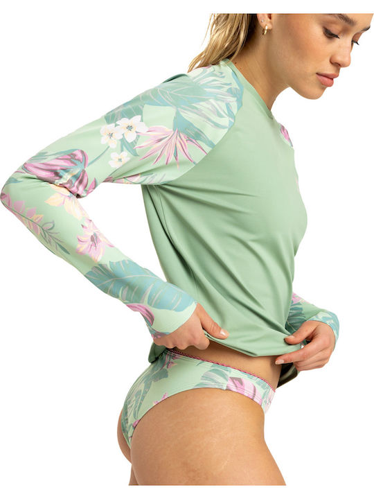 Roxy Into The Sun Women's Long Sleeve Sun Protection Shirt Green