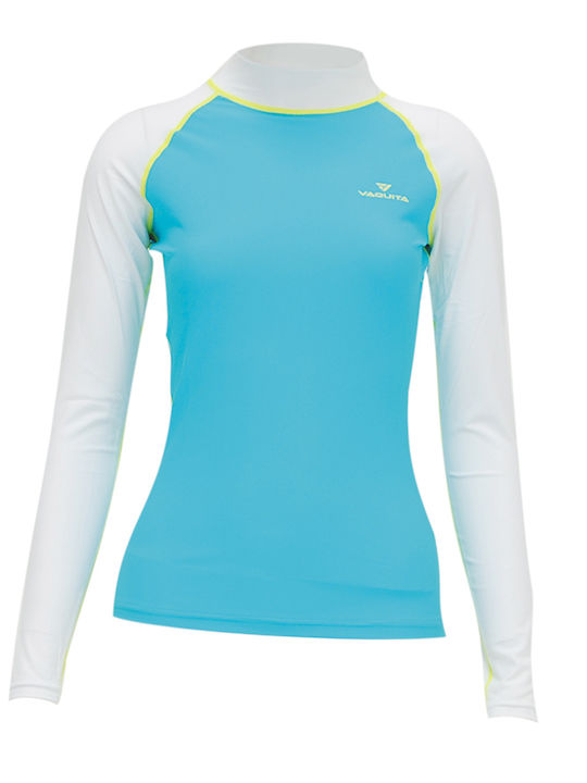 Vaquita UPF 50+ Women Long Sleeve Sun Protection Shirt Blue