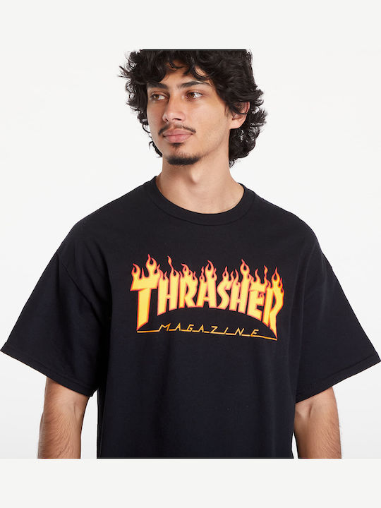 Flame Logo T-Shirt Schwarz