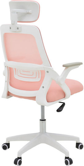 Pakketo Peja Office Chair Pink-frame White