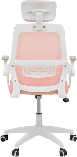 Pakketo Peja Office Chair Pink-frame White
