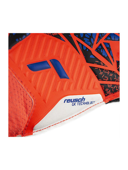 Reusch Attrakt Solid Finger Support Γάντια Τερματοφύλακα Παιδικά Πορτοκαλί