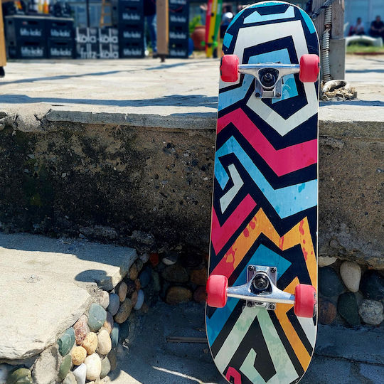 Fish Skateboards Distortion 8" Complete Shortboard Πολύχρωμο
