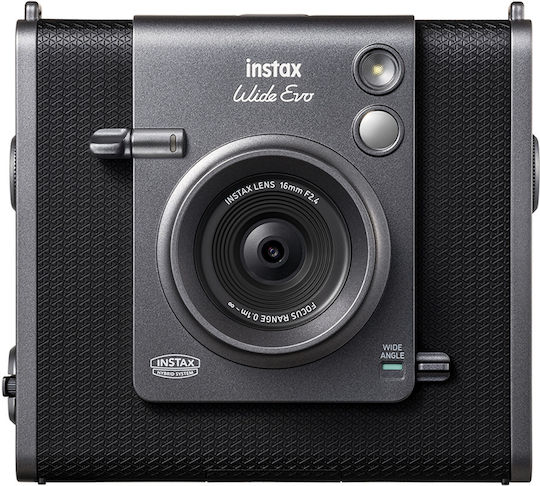 Fujifilm Instax Wide EVO Hybrid Instant Cameră Analogică Film 2x10 & Husă Neagră