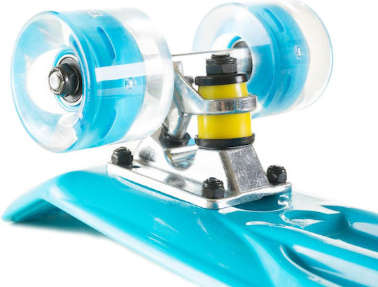 Fish Skateboards Mini Cruiser Led 6" Complete Penny Board Μπλε