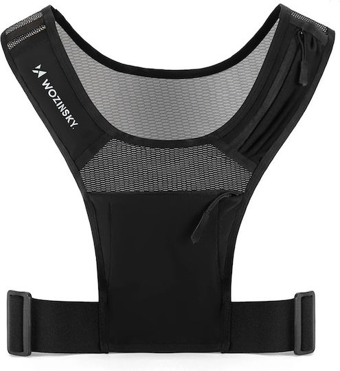 Wozinsky Wkdb1 Reflective Running Vest Black