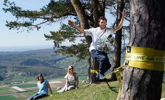 Gibbon Slacklines Ιμάντας Ισορροπίας Κίτρινος