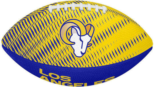Wilson NFL Team Tailgate Jr Mingea de Rugby Rams din Los Angeles Galbenă