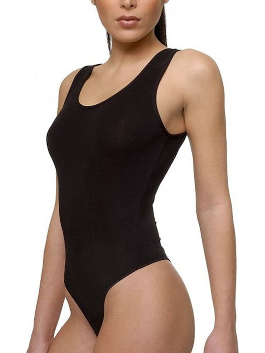 Lingerie Sleeveless String Bodysuit Black