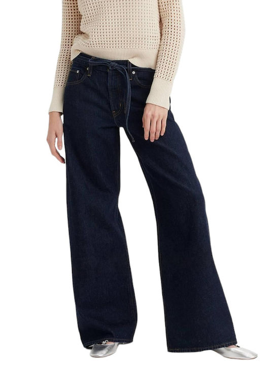 XL Straight Women's Jean Pants in Loose Fit Dark Indigo