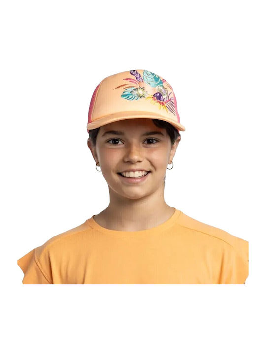Buff Kids' Hat Jockey Fabric Trucker Cap Orange