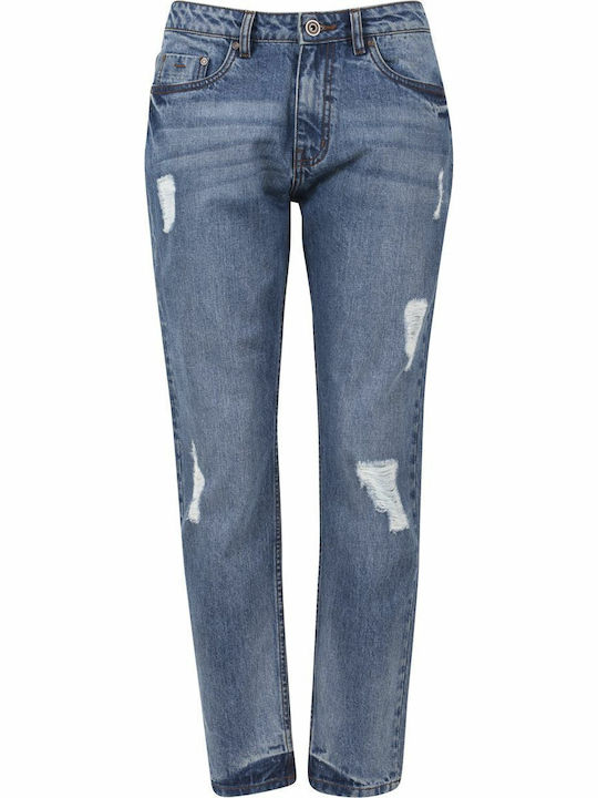 Damenjeans mit Rissen in Boyfriend-Passform