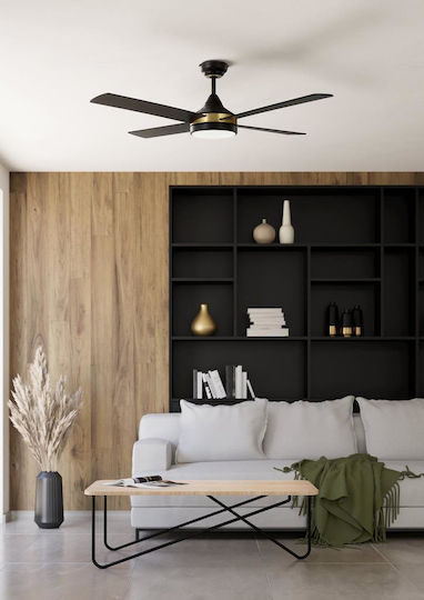 Eglo Trinidad Ventilator De Tavan 122cm Cu Lumină Neagră
