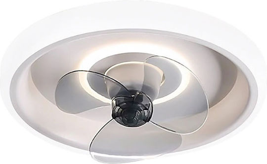Powertech Ceiling Light 44cm With Light Transparent / White