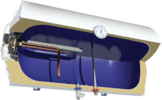 Nobel Φ36 Θερμοσίφωνας 120lt Glass Οριζόντιος 4kW