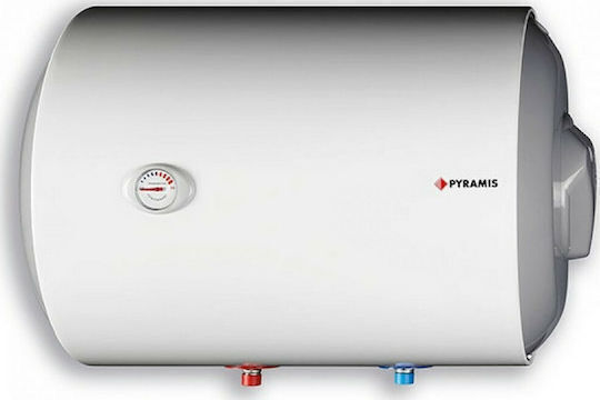 Pyramis Ηλεκτρομπόιλερ 100lt Glass Οριζόντιο 4kW