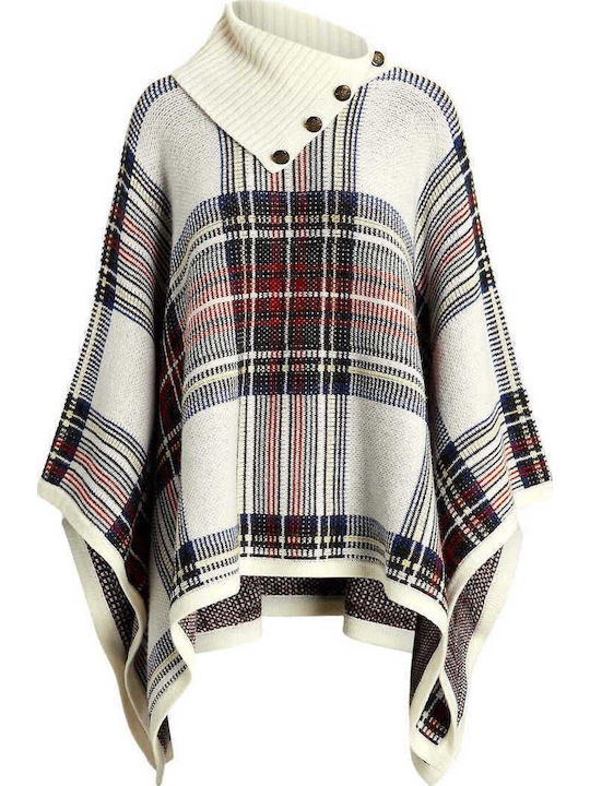 Multicolour Women's Fleece Poncho
