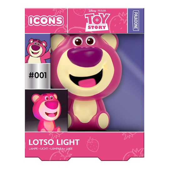 Paladone Kids Decorative Lamp Icon with Design Projection Pink 14cm