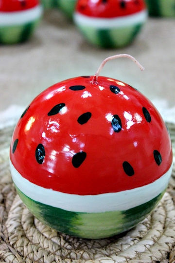 Χειροποίητο Κερί Μπάλα Watermelon Π29 Cm