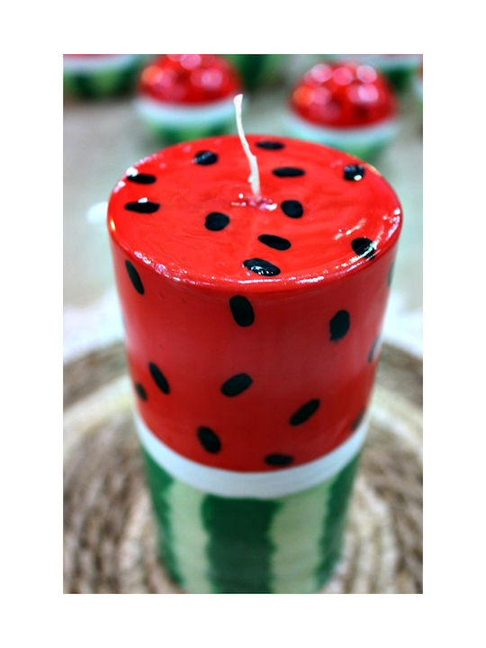 Handmade Candle Watermelon 8 X 15 Cm