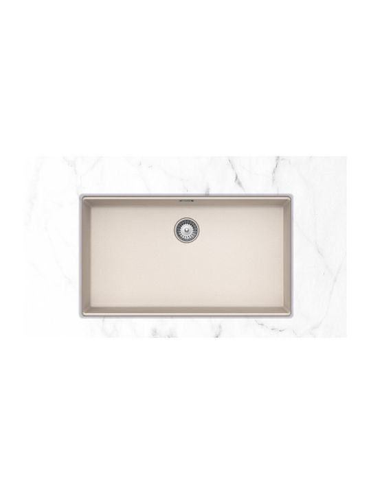 Schock Manhattan 30080 U Drop-In Sink Synthetic Granite W75xD45.6cm Everest Cristalite