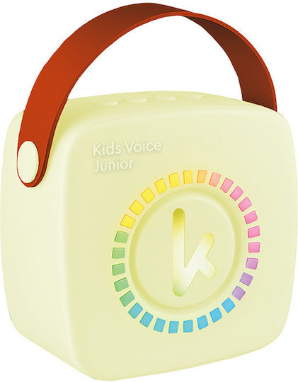 Kiddoboo Karaoke Speaker With Wireless Microphone And Lighting Effects NikoletaTV KBT3NTYEL Yellow