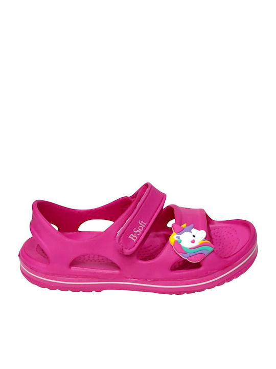 Children's Anatomical Beach Shoes Fuchsia