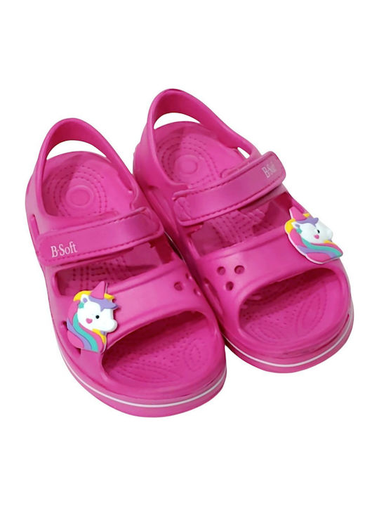 Children's Anatomical Beach Shoes Fuchsia