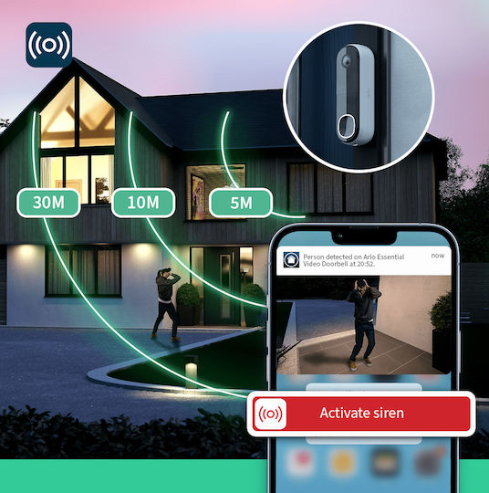 Arlo Безжично Bell за Врата Wi-Fi