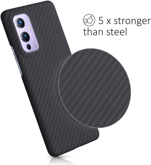 Kalibri Задна корица Aramid Fiber Черен (OnePlus 9)
