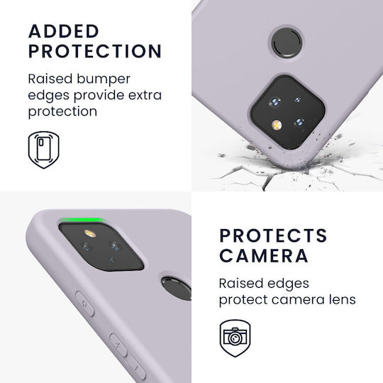 KWmobile Back Cover Silicon Violet (Google Pixel 4a 5G)