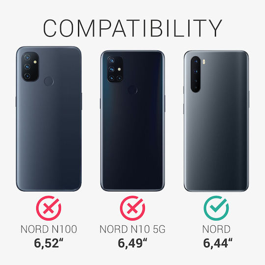 KWmobile Umschlag Rückseite Silikon Gelb (OnePlus Nord)