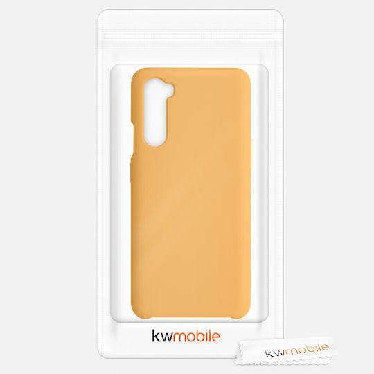 KWmobile Umschlag Rückseite Silikon Gelb (OnePlus Nord)