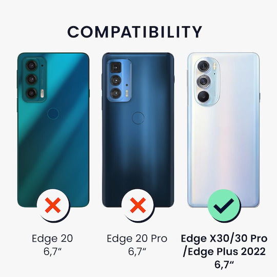 KWmobile Edge Back Cover Σιλικόνης Διάφανο (Motorola Edge 30 Pro)