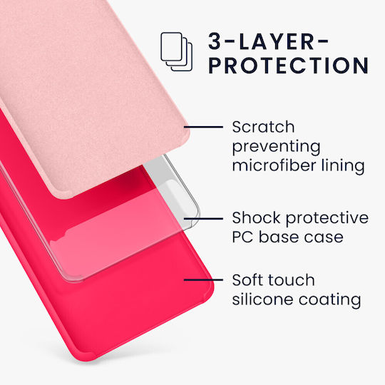KWmobile Back Cover Σιλικόνης Ροζ (OnePlus Nord)